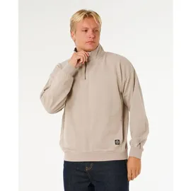 Rip Curl Premium Surf Qtr Zip Crew Sweatjacke Herren Stone L