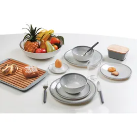 Brunner Bellagio Campinggeschirr Set 16-tlg. grau/weiß