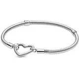 Pandora 599539C00 Damen-Armband Silber mit Herz-Verschluss, 18 cm