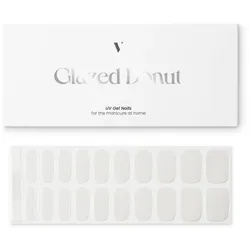 VENICEBEAUTY UV Gel Nagelstreifen glazed donut Weiss 
