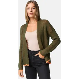 pm selected Auffallende Strickjacke Cardigan in Kontrastfarben Einheitsgröße