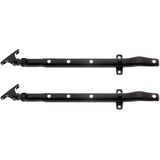 GAH Alberts Alberts 210724 Fenster-Feststeller | für Klappfenster oder Drehflügelfenster | schwarz kunststoffbeschichtet | Gesamtlänge 285 mm | 2er Set