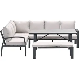 Garden Impressions Vasano Loungeset 4-tlg. carbon black/sand