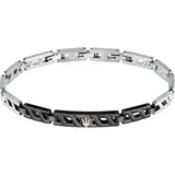 Maserati Armband gold/schwarz/silber JM124AVD36 Größe 18,5 cm