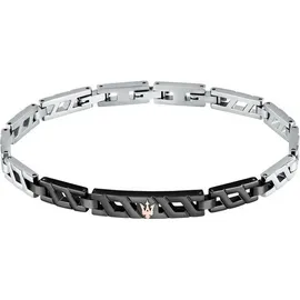 Maserati Armband gold/schwarz/silber JM124AVD36 Größe 18,5 cm