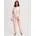 Soft Dreams Bündchen-Pyjama Beige/Pink 40/42