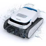 BOTLUXE PC10 Poolroboter, Poolsauger Akku Kabelloser, Poolroboter Boden und Wand, Wasserlinie, Intelligenten Navigation, 120 Minuten Laufzeit, Wandklettern, Poolreiniger für Pools bis zu 170m2
