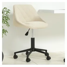 vidaXL Bürostuhl Drehbar Samt Creme
