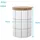 Intirilife Vorratsdose Keramik weiß 10 x 13,5 cm 0,7 l