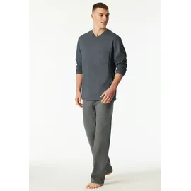 SCHIESSER Schlafanzug Comfort Essentials grau S (48)