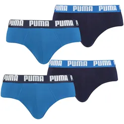 Puma Herren Slip Basic Brief Unterhose Unterwäsche 4er 6er 8er Pack in L 4er Pack