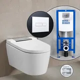 Geberit AquaClean Sela Komplett-SET Dusch-WC mit neeos Vorwandelement,, 146220211+16601WH#SET,