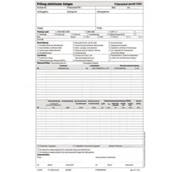 Beha-Amprobe Prüfprotokollblock nach DIN VDE 0100 FTC00001278D