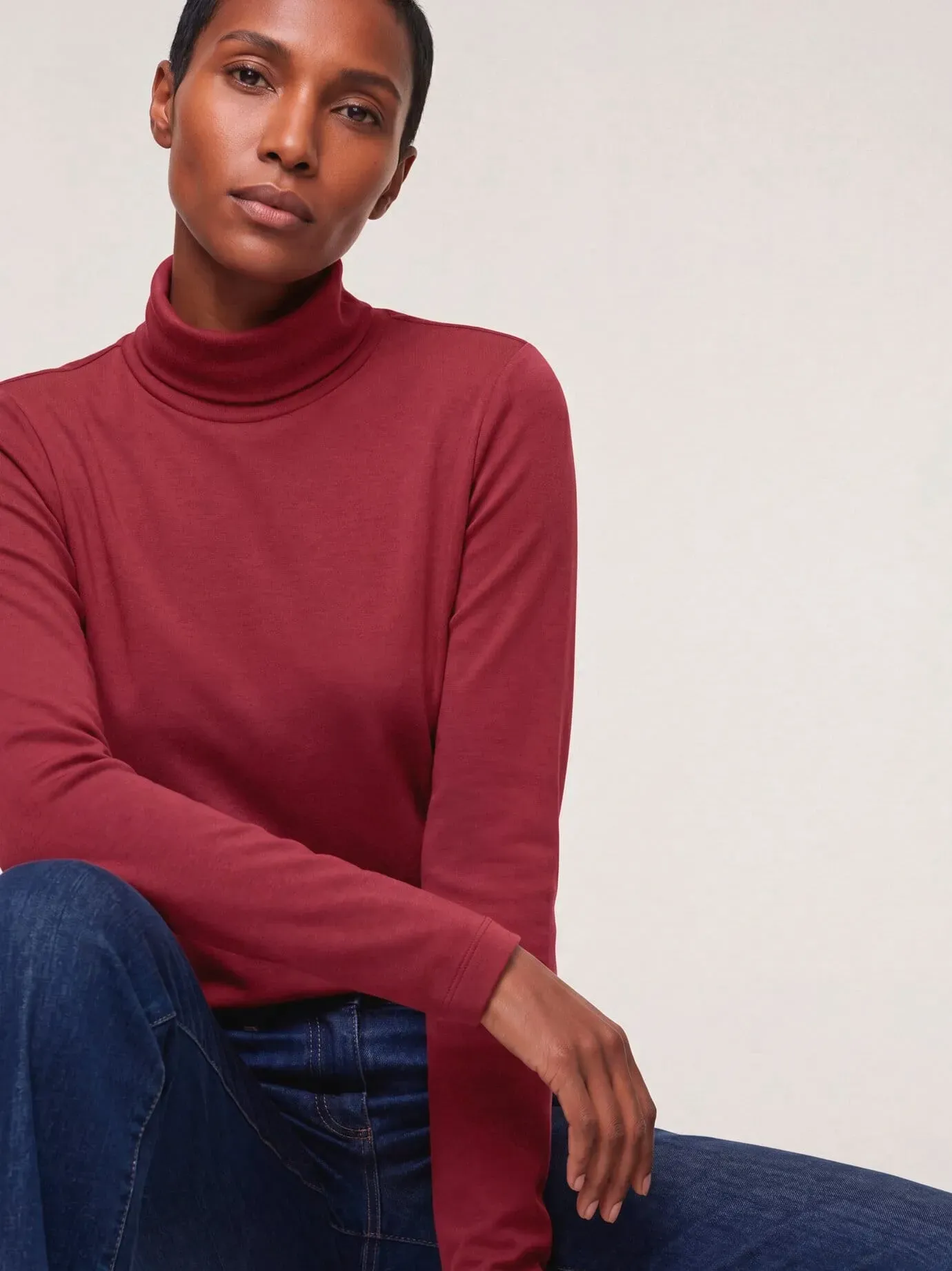 Walbusch Damen Thermorolli Premium Rot