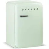 CREATE / RETRO FRIDGE 83.5 SILVER/Kühlschrank Pastellgrün, Türgriff Griff Silber/Minibar, Gefrierkapazität, 83.5 cm