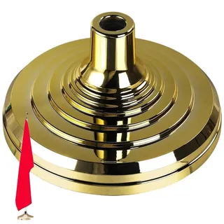 HiyyFloy Bodenständerbasis Für Fahnenmasten Im Innenbereich, Die Auf Den Boden Fallen, Robuster Fahnenständer Für Den Außenbereich, Goldfarbener Fahnenmast, Partyzubehör Und Dekoration