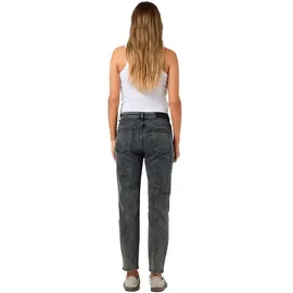 Noisy May Damen Nmmoni Hw Straight ANK Acid Az391dg Noos Gerade Jeans, Dark Grey Denim, 28W / 32L EU - 28W / 32L