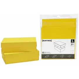 Buntbox L Geschenkboxen 3,6 l gelb 26,6 x 17,2 x 7,8 cm, 2 St.