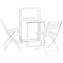 Svita Balkon-Set klappbar weiß