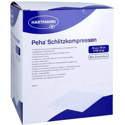 Peha Schlitzkompresse Steril 10x10cm 50X2 St