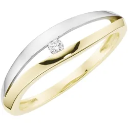 Luigi Merano Ring mit Brillant, Gelbgold 585 Ringe   Hellbraun 