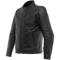 Dainese Fulcro Motorrad Lederjacke, schwarz, Größe 44 für Männer
