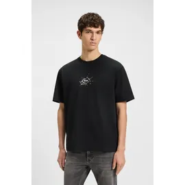 Boss T-Shirt BOSS ORANGE "Te voyage", Jungen, Gr. L, schwarz (schwarz001), Single Jersey, Obermaterial: 100% Baumwolle, unifarben, regular fit hüftlang, Rundhals, Shirts T-Shirt, mit coolem Logo-Druck