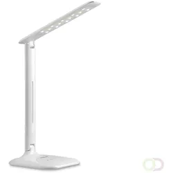 Magnetoplan LED Schreibtischlampe Tropo - dimmbar - zusammenklappbar - mit Standfuß - Weiß