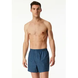 SCHIESSER Web-Boxershorts Dunkelblau/Petrol L 2er Pack