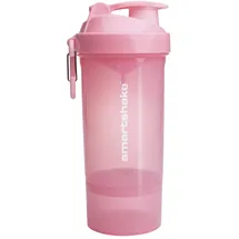 SmartShake O2GO ONE Protein Shaker Flasche 800 ml | 27 oz – Shaker mit Pulverfach – Auslaufsicherer Schraubdeckel – BPA frei – Unisex Gym Shaker – Rosa