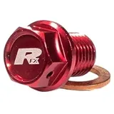 RFX Ölablassschraube magnetisch M12 x 15 mm x 1,25 Rot