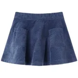 vidaXL Kinderrock mit Taschen Mädchen Rock Kinder Mädchenrock Cord Marineblau 92 - 92