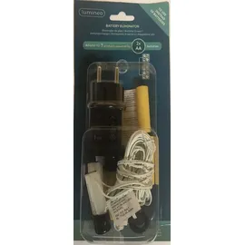 Lumineo Batterie-Ersatz pvc BO indoor L.300cm schwarz/weiß