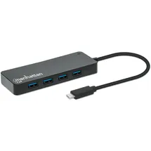 Manhattan 7-Port USB 3.0-Hub Schwarz
