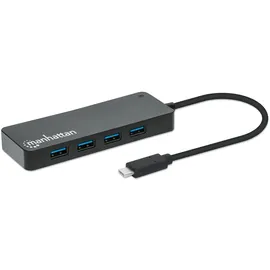 Manhattan 7-Port USB 3.0-Hub Schwarz