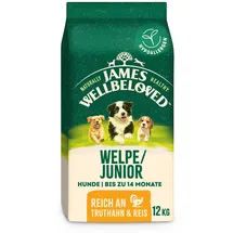 James Wellbeloved Junior Dog Hypoallergenic Truthahn & Reis 12 kg