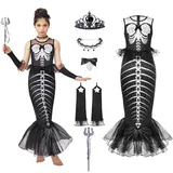 Spooktacular Creations Kinder Meerjungfrau Skelett kostüm