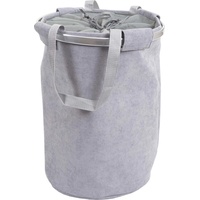 MCW Wäschesammler MCW-C34, Laundry Wäschekorb Wäschesack Wäschebehälter mit Kordelzug, Henkel 55x39cm 65l ~ cord grau