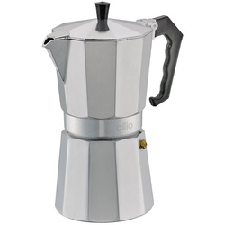 Cilio Espressokocher Espressokocher Kaffeebereiter Mokkakocher Kaffeekocher 9T cilio silberfarben