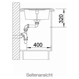 Blanco Metra XL 6 S anthrazit + Excenterbetätigung