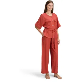 Betty & Co Schlupfhose Damen mit Struktur Dunkelrot 38
