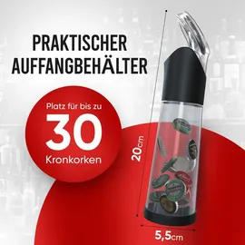 WORTEK Flaschenöffner mit Auffangbehälter Bieröffner Geschenke für Männer Weihnachtsgeschenke für Männer Geschenke Kleinigkeit Wichtelgeschenk für Männer Geschenke für Papa Geschenk Weihnachten