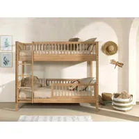 Home Affaire Etagenbett HOME AFFAIRE "Eiche massiv, Made in Europe, langlebige Qualität", braun (eiche natur geölt, eiche natur geölt, eiche natur geölt), B:104,9cm H:175,4cm L:207,5cm, Etagenbetten, Etagenbett, 2 Lattenroste, wahlweise mit oder ohne Bettschublade und