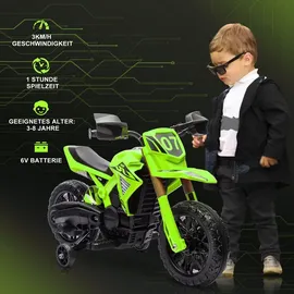 aiyaplay Elektro Kindermotorrad 6V grün (1-tlg)