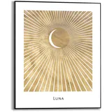 Reinders Wandbild 40 x 50 cm Moon Holz Gold