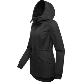 Ragwear Dowey Regenjacke Damen Schwarz XL