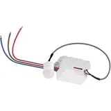 goobay 96006 Mini Infrarot Bewegungsmelder Innen – Kleinstbauweise für fast Unsichtbare Unterputz (UP) Montage – 360° Erfassungsbereich – Reichweite 6m - Weiß, Schwarz