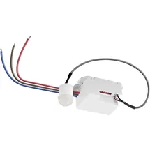 goobay 96006 Mini Infrarot Bewegungsmelder Innen – Kleinstbauweise für fast Unsichtbare Unterputz (UP) Montage – 360° Erfassungsbereich – Reichweite 6m - Weiß, Schwarz