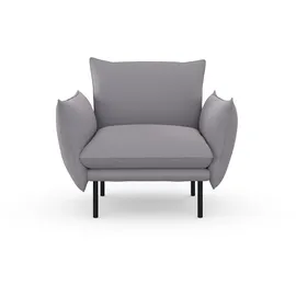 OTTO home Cocktailsessel Stine Polyester 96 x 86 x 86 cm Grau