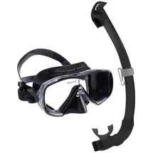 Cressi Estrella + Seal Dry - Maske und Schnorchel - Farbe: Black